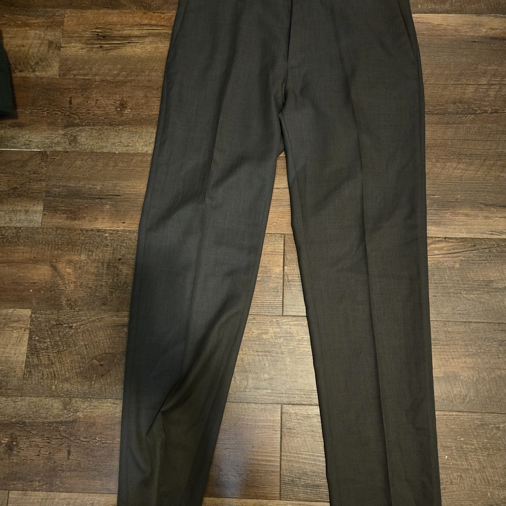 Haggar Dark Gray Slim Fit Pants